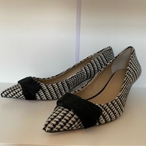 Reese Bow Houndstooth Pump - Ann Taylor 9.5